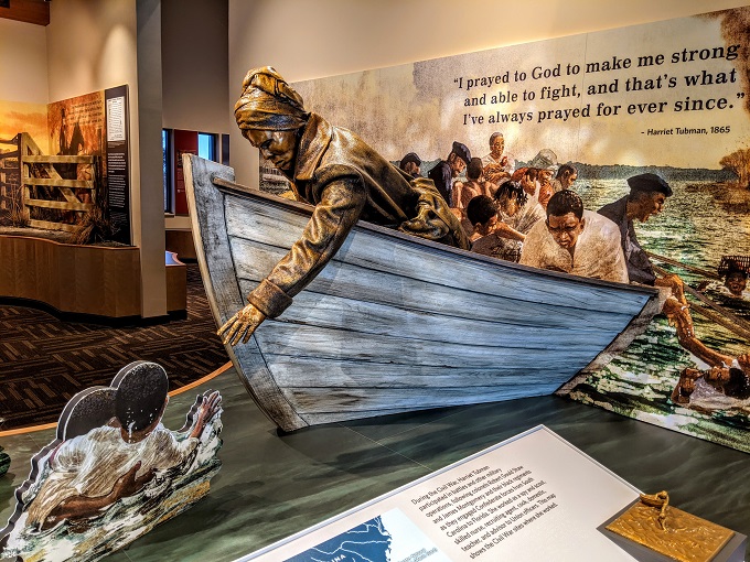Harriet Tubman Underground Railroad National Historical Park - Combahee River Raid exhibit