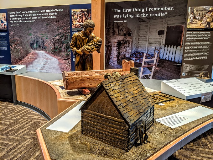 Harriet Tubman Underground Railroad National Historical Park - Exhibits about Harriet Tubman's childhood