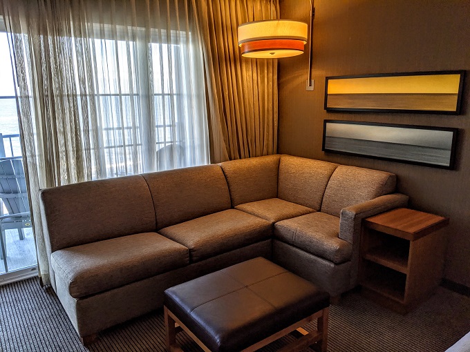 Hyatt Place Ocean City, MD - Corner sleeper sofa & ottoman