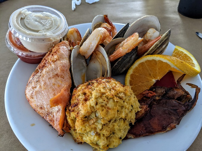 My Chesapeake Bay Seafood Platter from Higgins Crab House