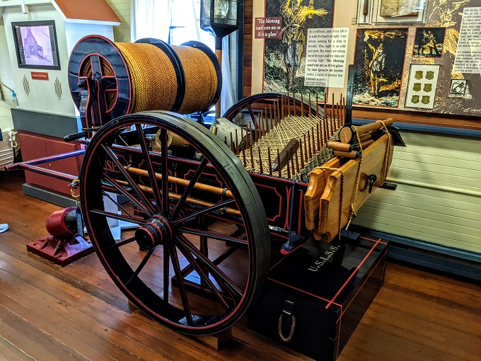 Ocean City Life-Saving Station Museum - Apparatus cart with Lyle Gun