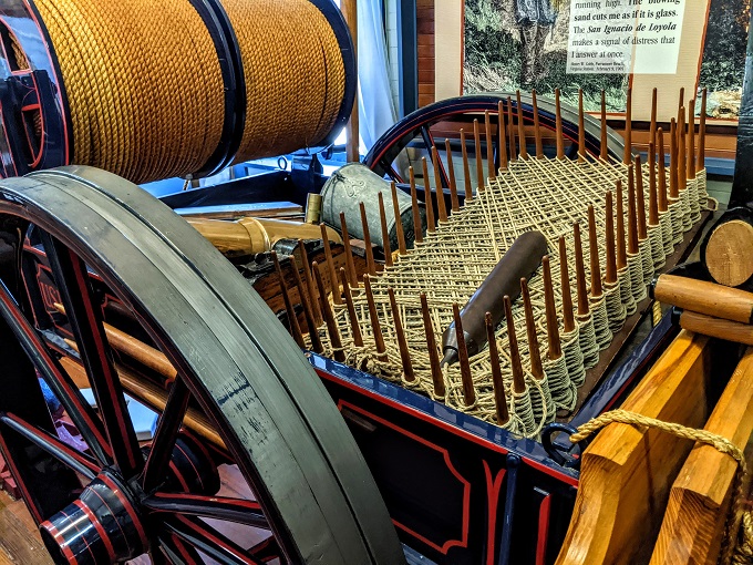 Ocean City Life-Saving Station Museum - Faking box & shot-line