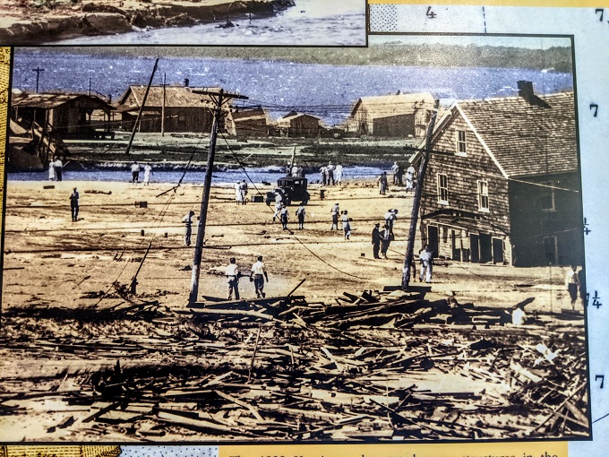 Ocean City Life-Saving Station Museum - Photo from the 1933 hurricane