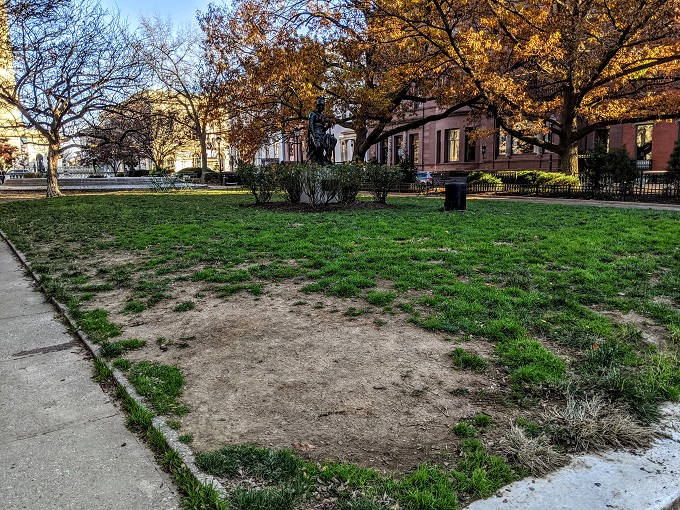 Hotel Revival Baltimore, MD - Grassy area at Mount Vernon Place