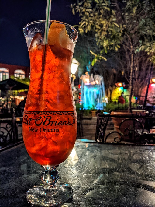 Hurricane at Pat O'Brien's in New Orleans