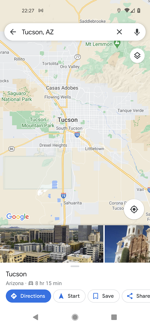 1 Google Maps Tucson