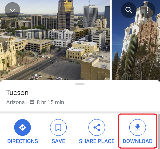 2 Google Maps download button