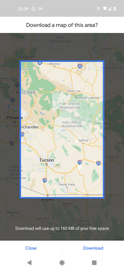 4 Google Maps expand area