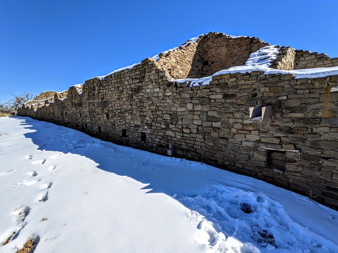 Aztec Ruins National Monument - North wall