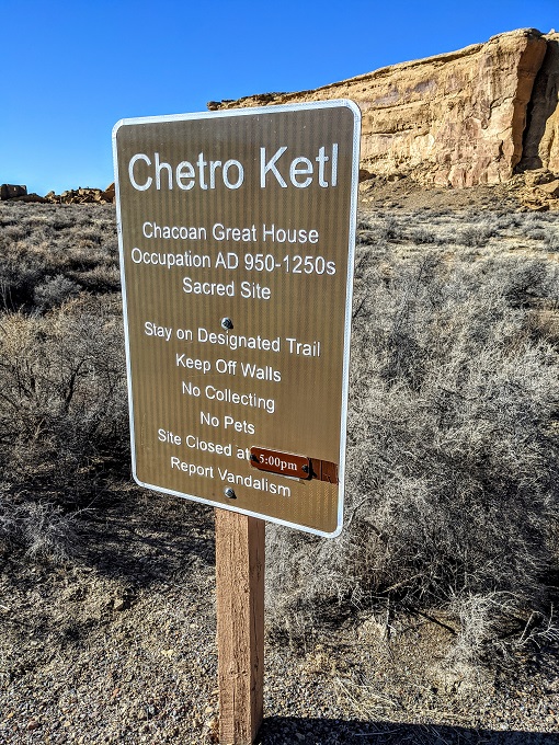 Chaco Culture National Historical Park - Chetro Ketl trail