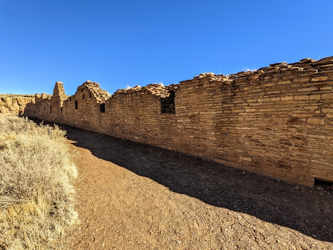 Chaco Culture National Historical Park - Outer wall of Chetro Ketl