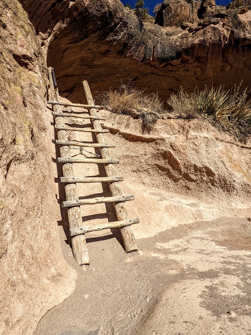 Bandelier National Monument, NM - Final ladder to the Alcove House