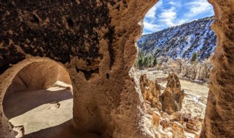 Bandelier National Monument, NM - Nice view out of the cavate's entrance