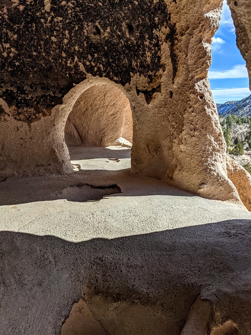Bandelier National Monument, NM - Side room in the cavate