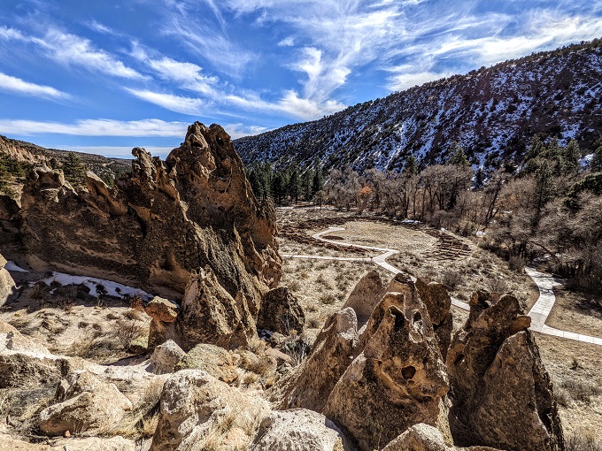 Bandelier National Monument, NM - View out over Frijoles Canyon