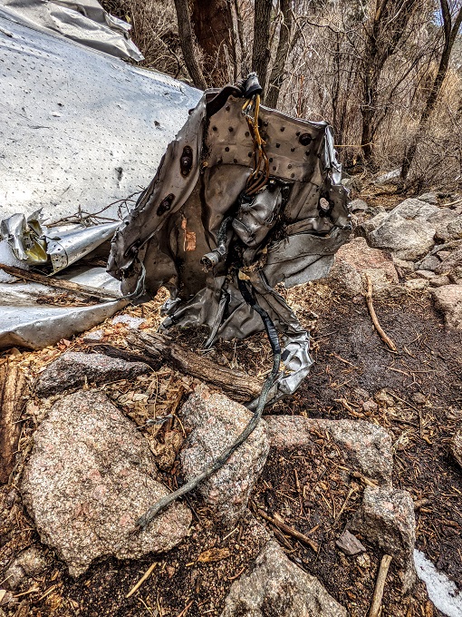 Domingo Baca Trail - TWA Flight 260 plane wreckage 16