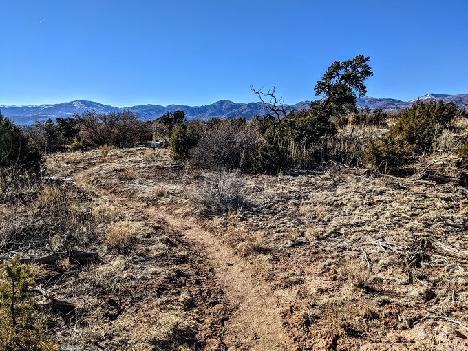 Kwage Mesa trail - Mountain views on the way back