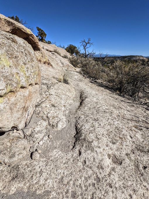Tsankawi Prehistoric Sites - Groove of the trail