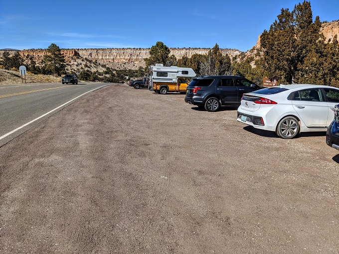 Tsankawi Prehistoric Sites parking area