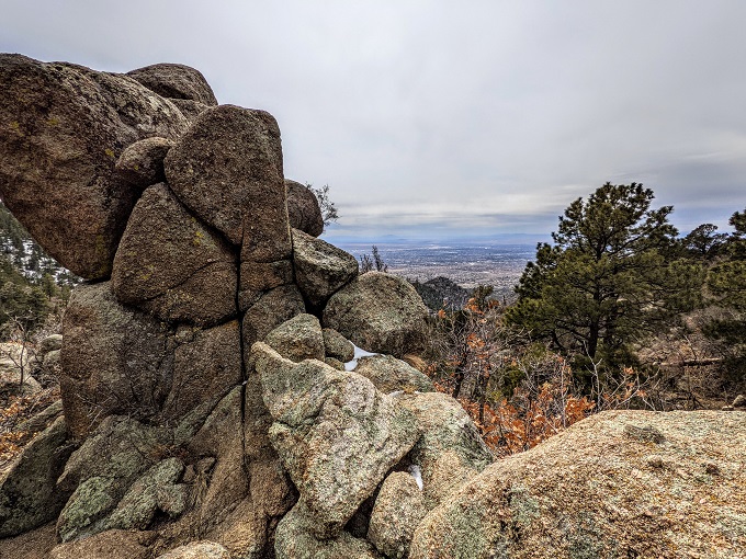 View of Albuquerque from the rocky overlook