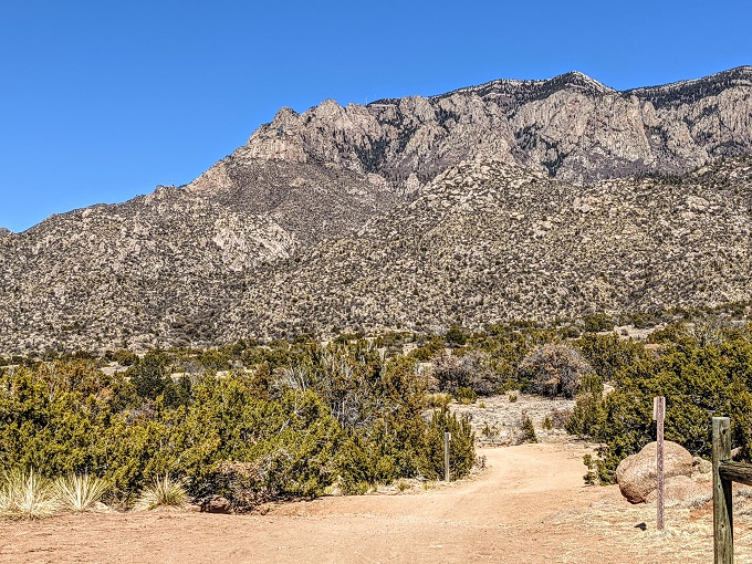 View of Sandia Mountains