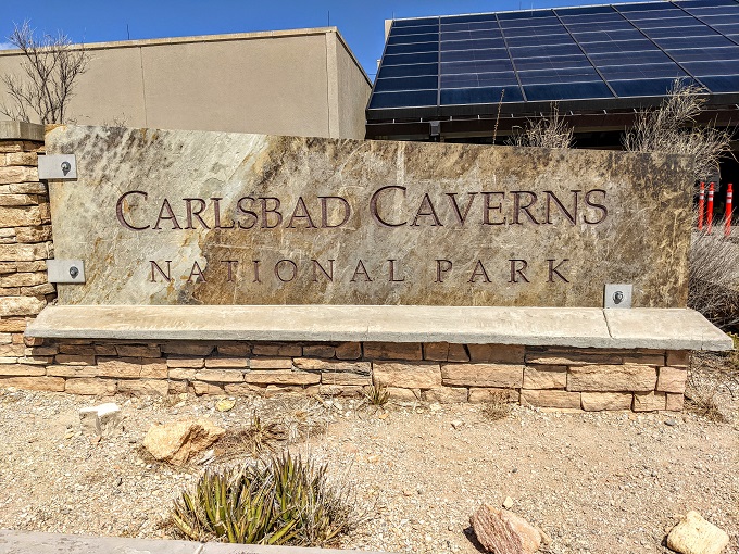 Carlsbad Caverns National Park sign
