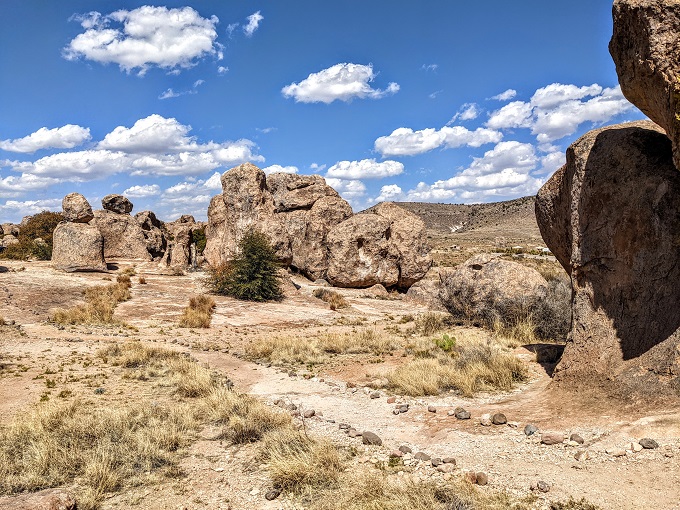 City of Rocks State Park - Trail continuing through the rock formations