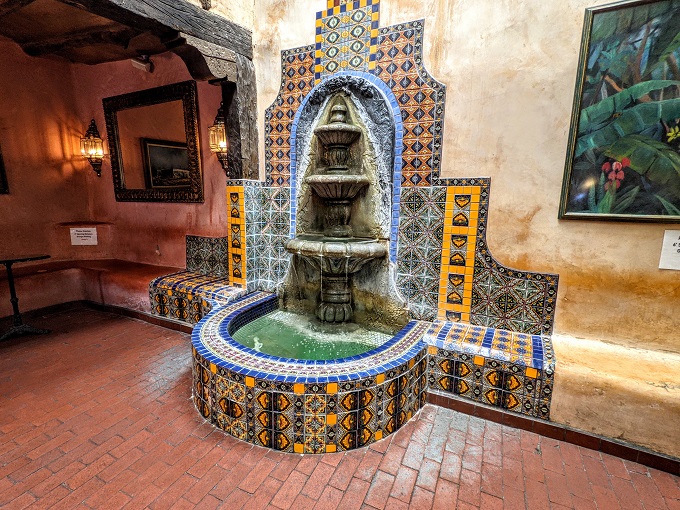 Fountain inside at La Posta
