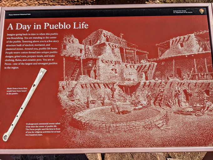 Pecos National Historical Park - Information board