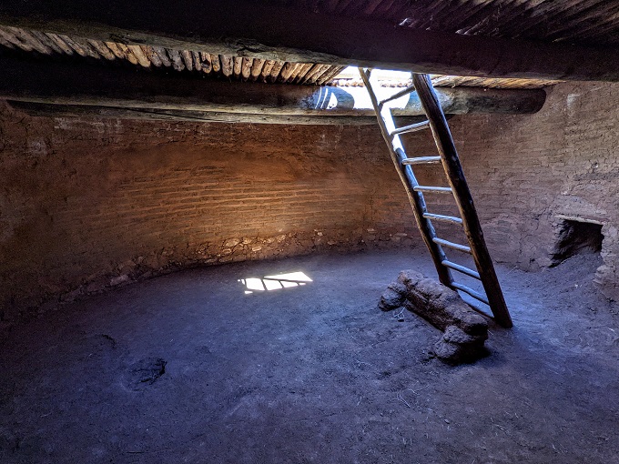 Pecos National Historical Park - Inside the reconstructed convento kiva