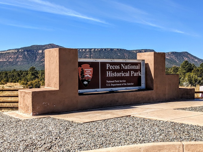Pecos National Historical Park entrance