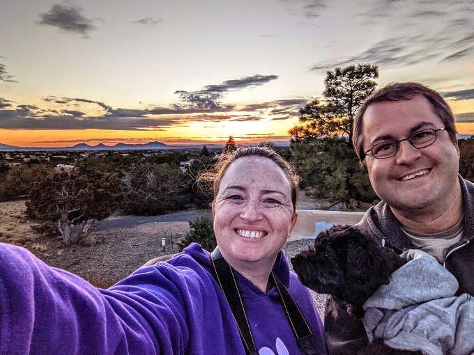 Santa Fe sunset selfie
