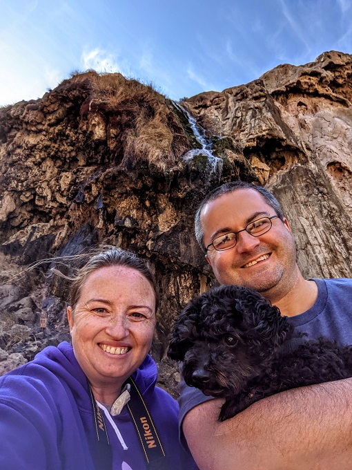 Sitting Bull Falls family selfie