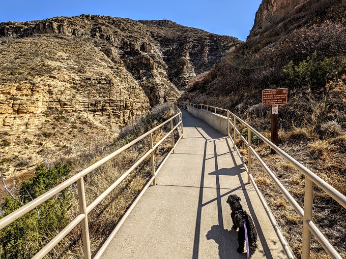 Trail to the bottom of Sitting Bull Falls