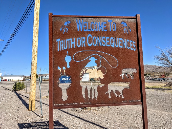 Truth or Consequences sign