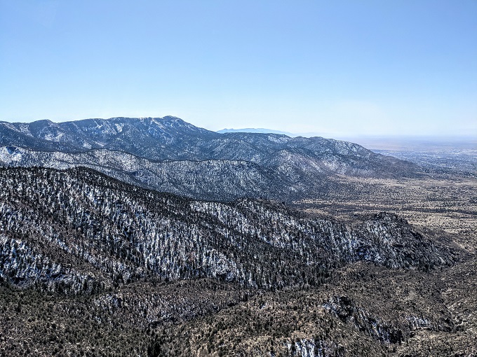 View from the Sandia Peak Tramway to the east