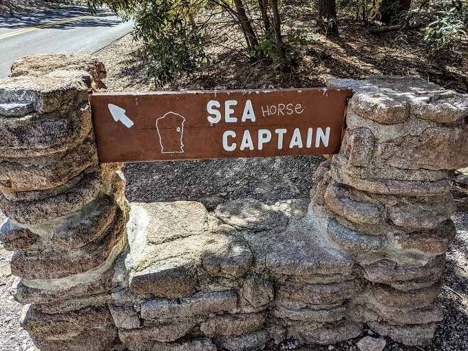 Chiricahua National Monument - Sea Captain sign