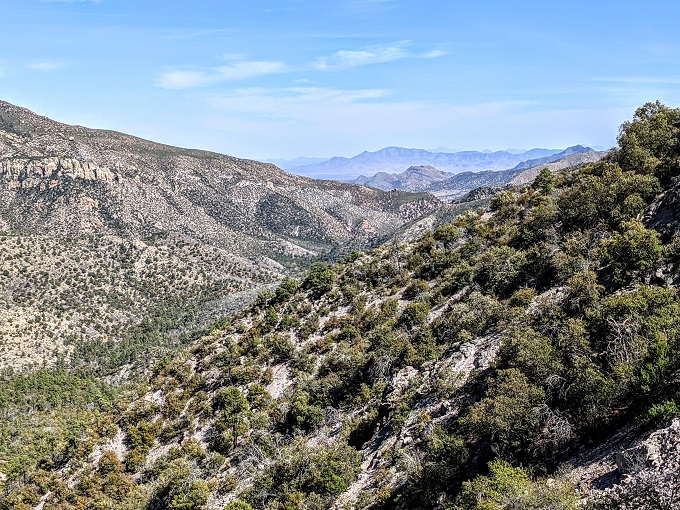 Chiricahua National Monument - View on the way up to Massai Point