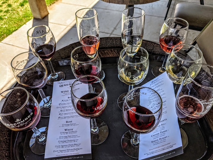 D.H. Lescombes Winery - Our second tasting