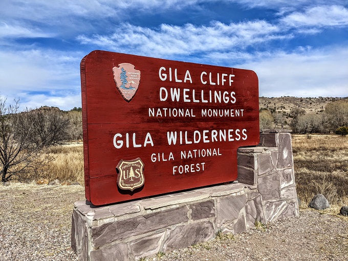 Gila Cliff Dwellings National Monument entrance