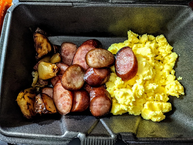 Hampton Inn Deming, NM - Potatoes, sausage & scrambled eggs