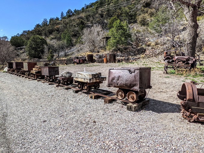 Mogollon Ghost Town - Mining carts & other relics