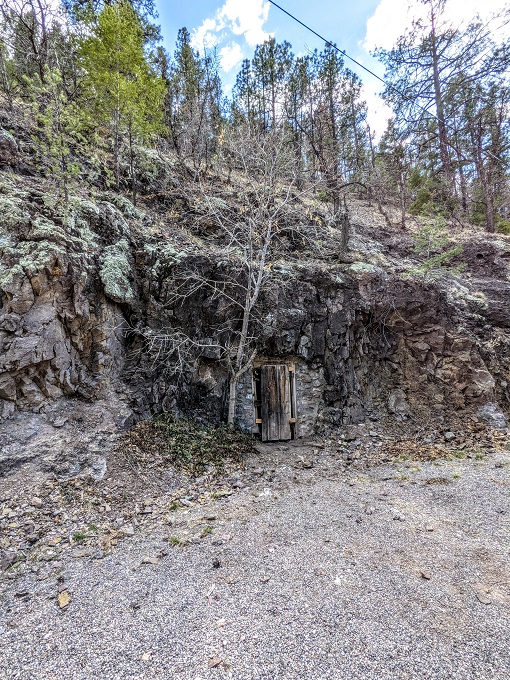 Mogollon Ghost Town - Small cave built into rock face