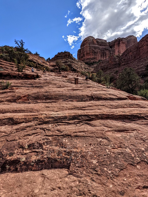 One of the steeper sections on the Cathedral Rock trail