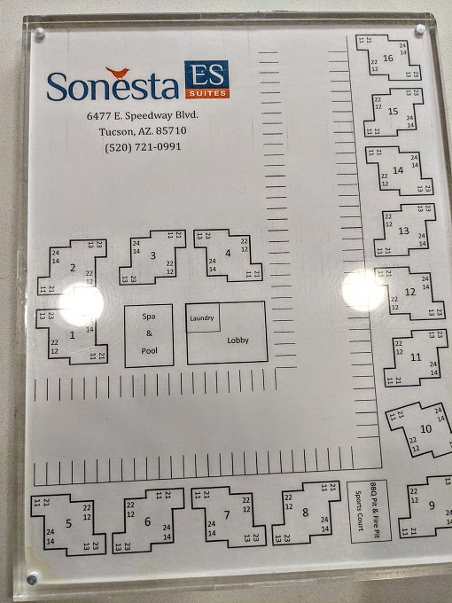 Sonesta ES Suites Tucson, AZ - Building layout