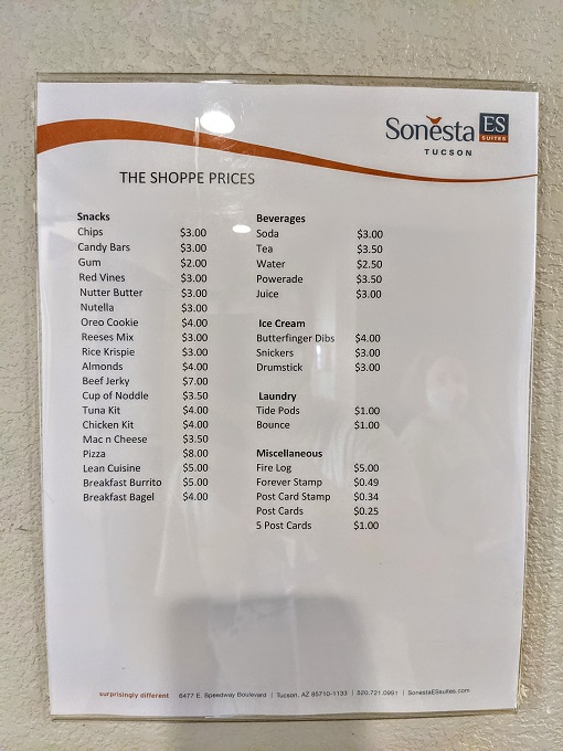 Sonesta ES Suites Tucson, AZ - The Shoppe pricing