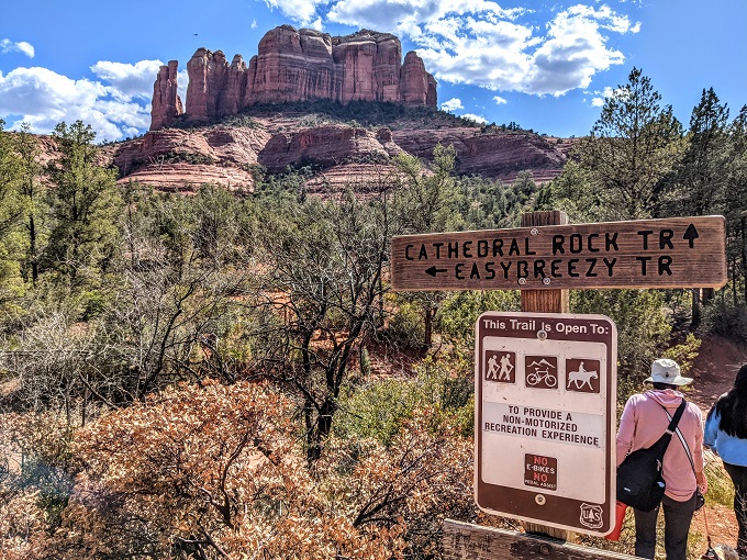 Start of the Cathedral Rock trail