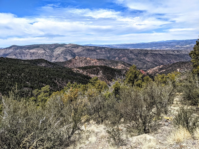 View on the way to Gila Cliff Dwellings