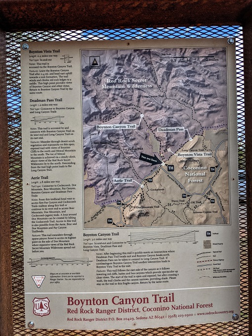 Boynton Canyon Trail map