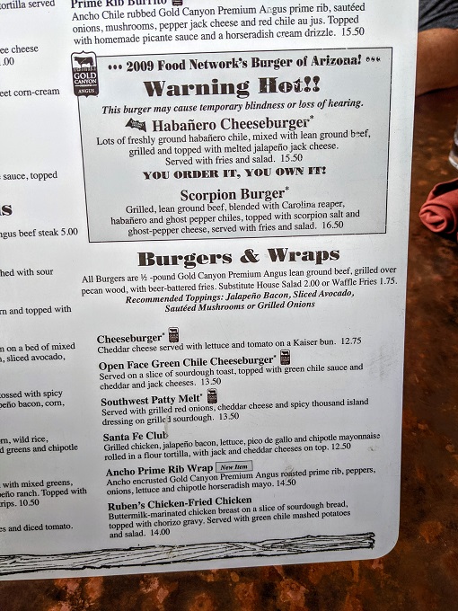 Carlsbad Tavern menu - Burgers & wraps